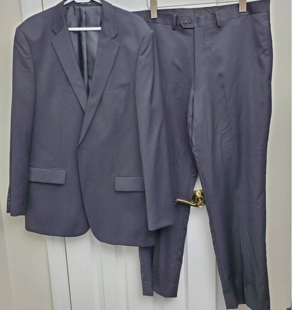 Karako Suits Suit Wool Blend Two Piece Wedding Formal Groom Holiday Party Prom